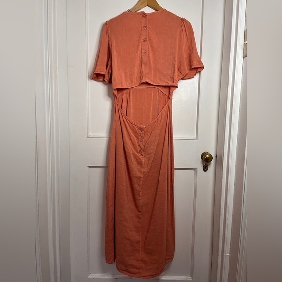 Zara Orange Backless Dress - Picture 7 of 12
